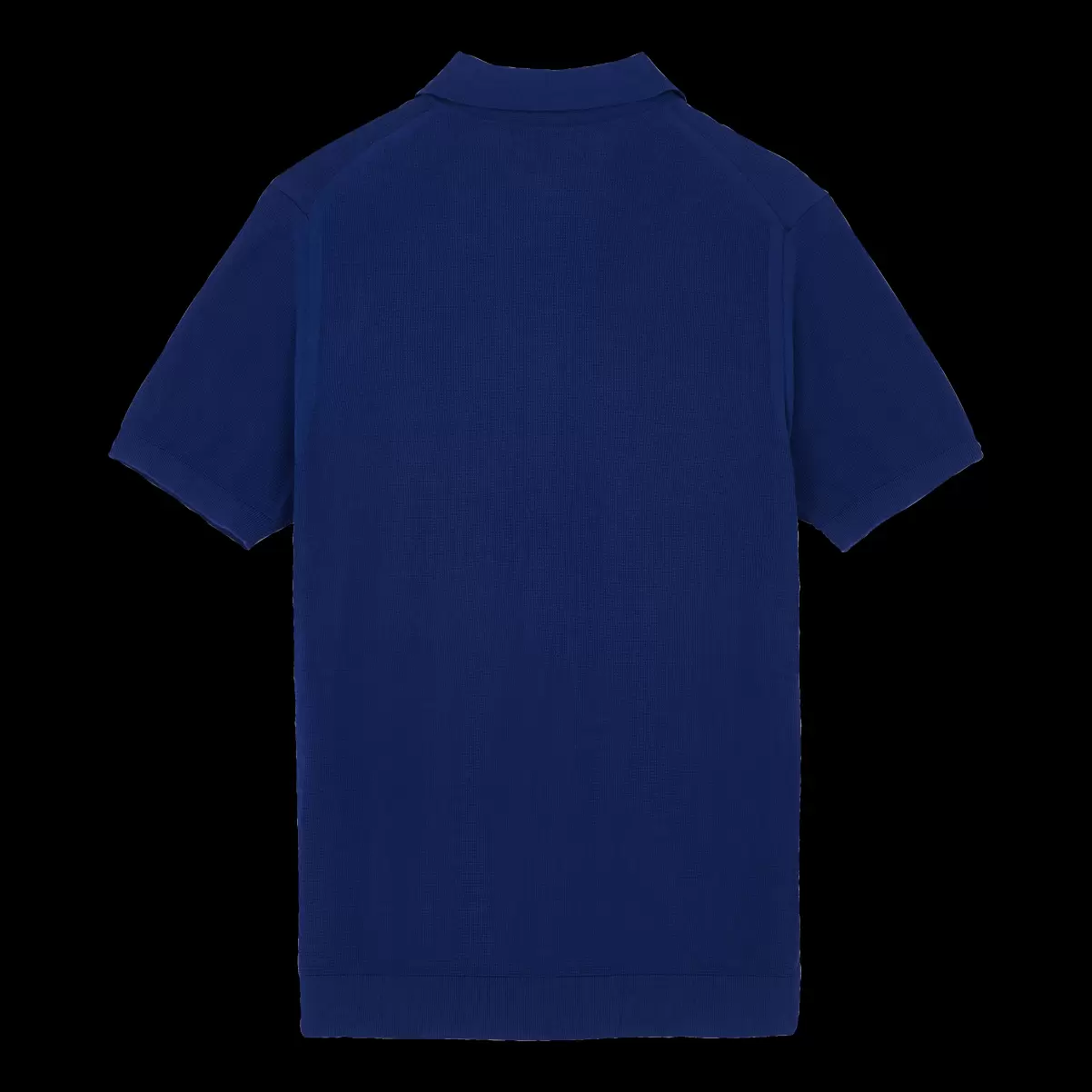 Ausfahrt Ultramarin Blau / Blau Vilebrequin Herren Solid Polohemd Aus Baumwollstrick Für Herren Polohemden - 4