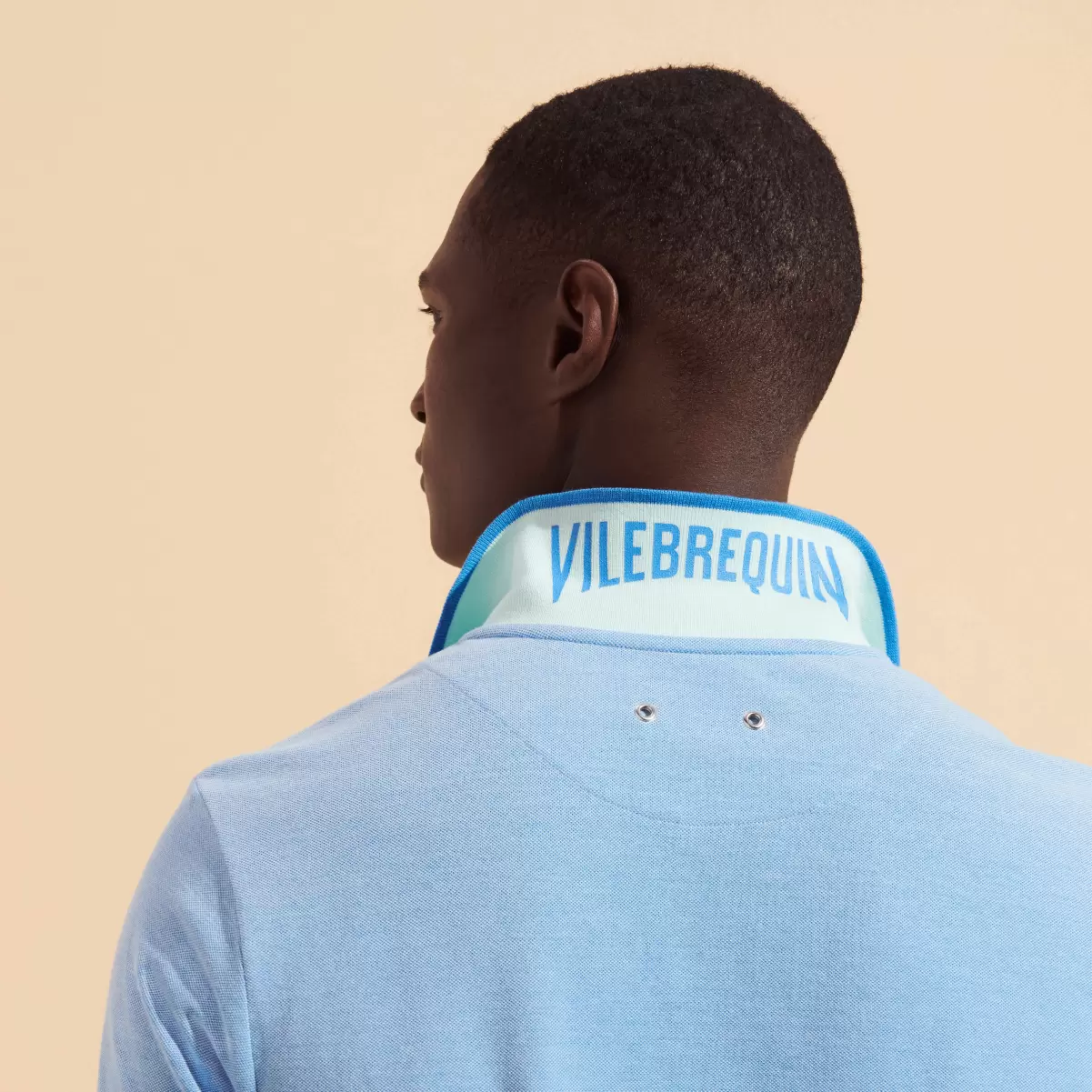 Herren Mengenrabatt Vilebrequin Polohemden Thalassa / Blau Solid Polohemd Aus Baumwollpikee Mit Farbwechsel Für Herren - 2