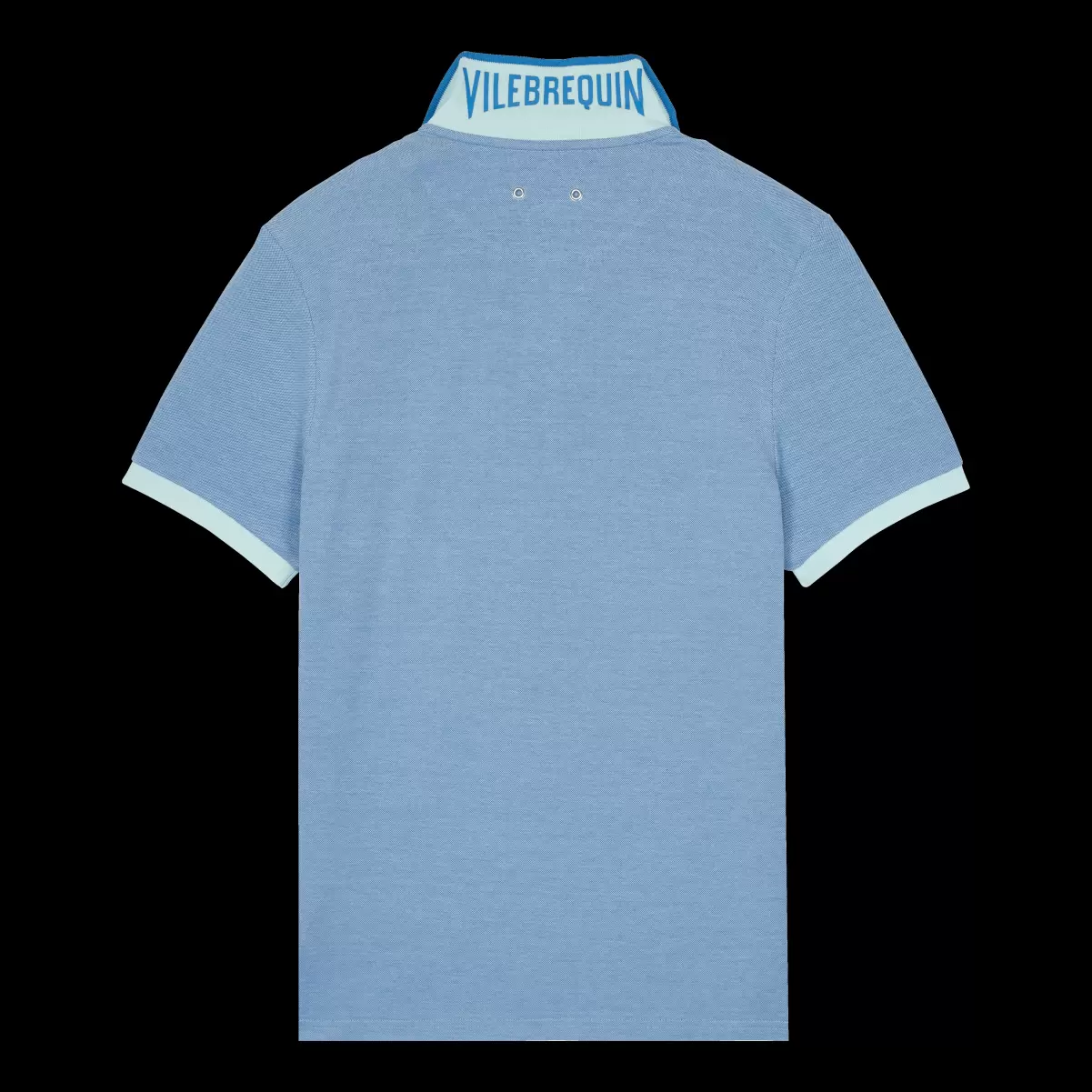 Herren Mengenrabatt Vilebrequin Polohemden Thalassa / Blau Solid Polohemd Aus Baumwollpikee Mit Farbwechsel Für Herren - 4