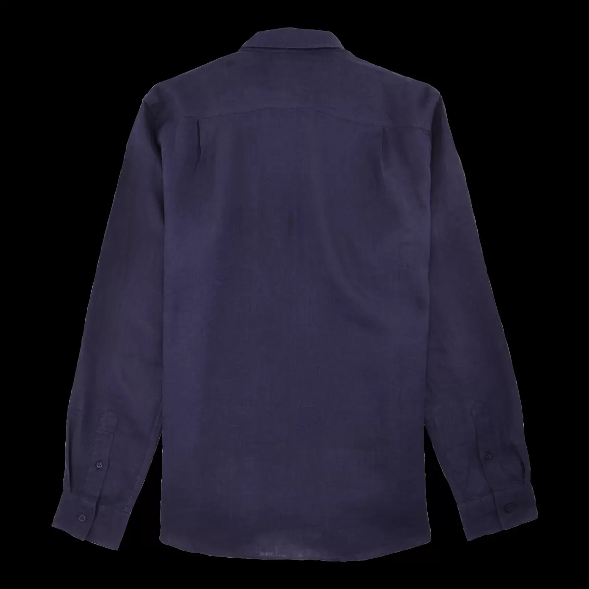 Preisanpassung Shirts Einfarbiges Hemd Aus Leinen Für Herren Herren Vilebrequin Marineblau / Blau - 4