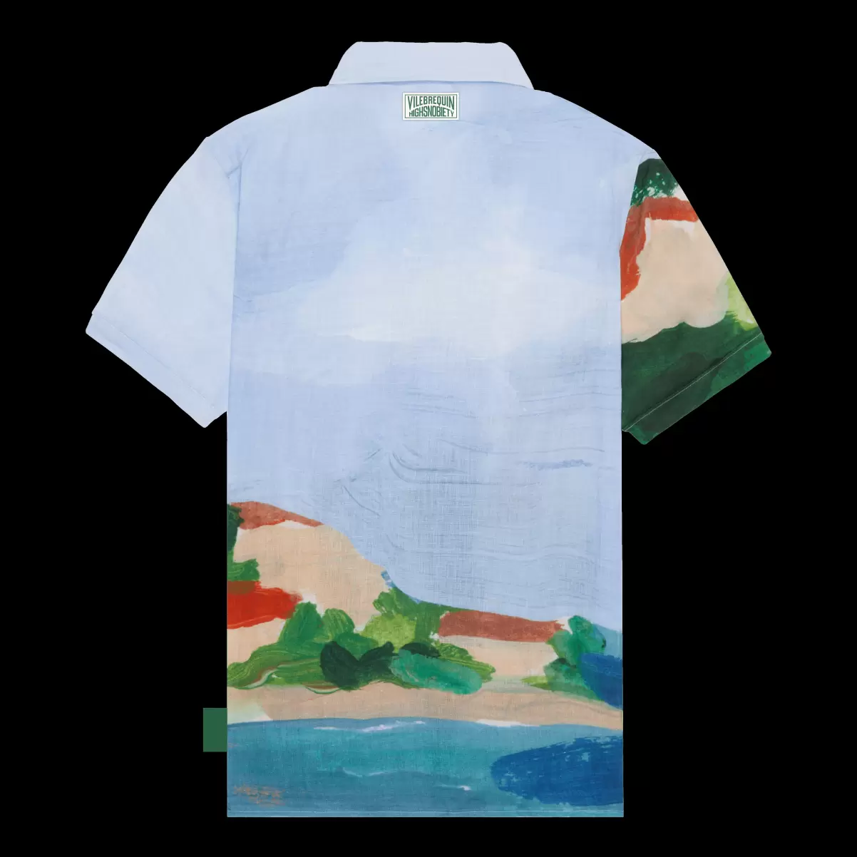 Herren Shirts Beschaffung Chambray / Blau 360 Landscape Bowling-Hemd Aus Leinen Für Herren – Vilebrequin X Highsnobiety - 4