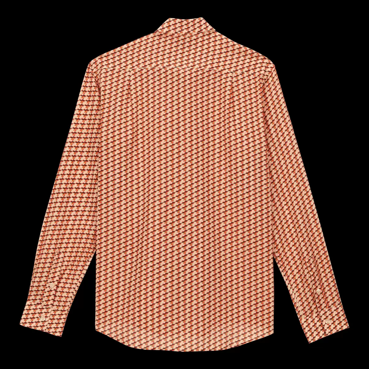 Herren Leichtes Micro Mouettes Unisex-Hemd Aus Baumwollvoile Vilebrequin Bestellung Shirts Straw / Gelb - 4