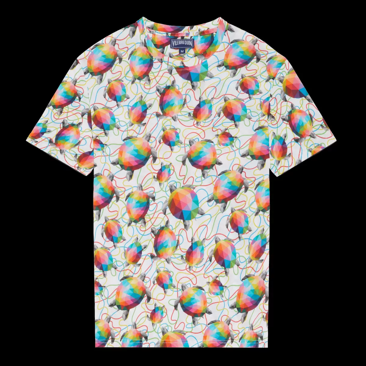 T-Shirts Multicolor / Multi Schnäppchen Tortugas T-Shirt Aus Bio-Baumwolle Für Herren – Vilebrequin X Okuda San Miguel Herren - 3