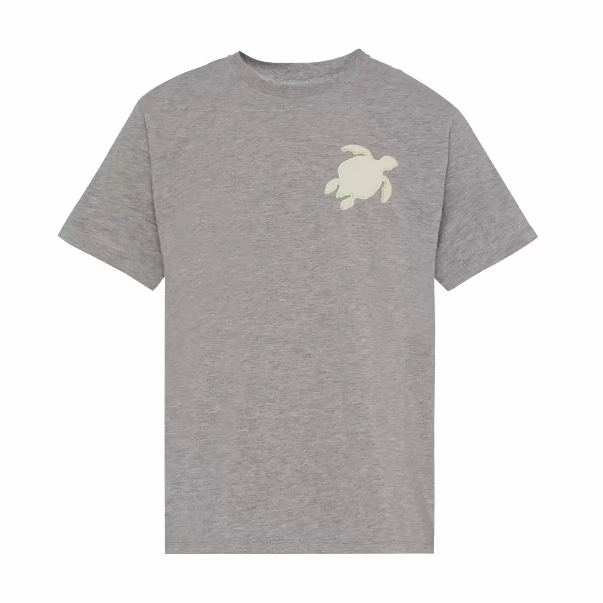 Turtle Patch T-Shirt Aus Baumwolle Für Herren Online-Shop Herren T-Shirts Graumeliert / Grau Vilebrequin - 3