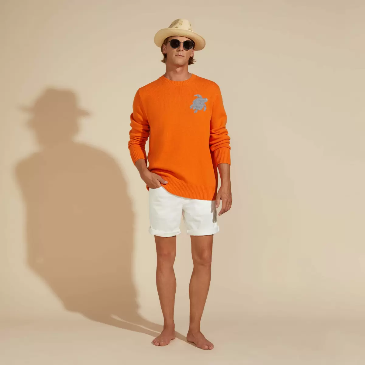 Ronde Des Tortues Denim-Bermudashorts Im 5-Taschen-Design Für Herren Off White / Weiss Shorts Vilebrequin Angebot Herren - 2
