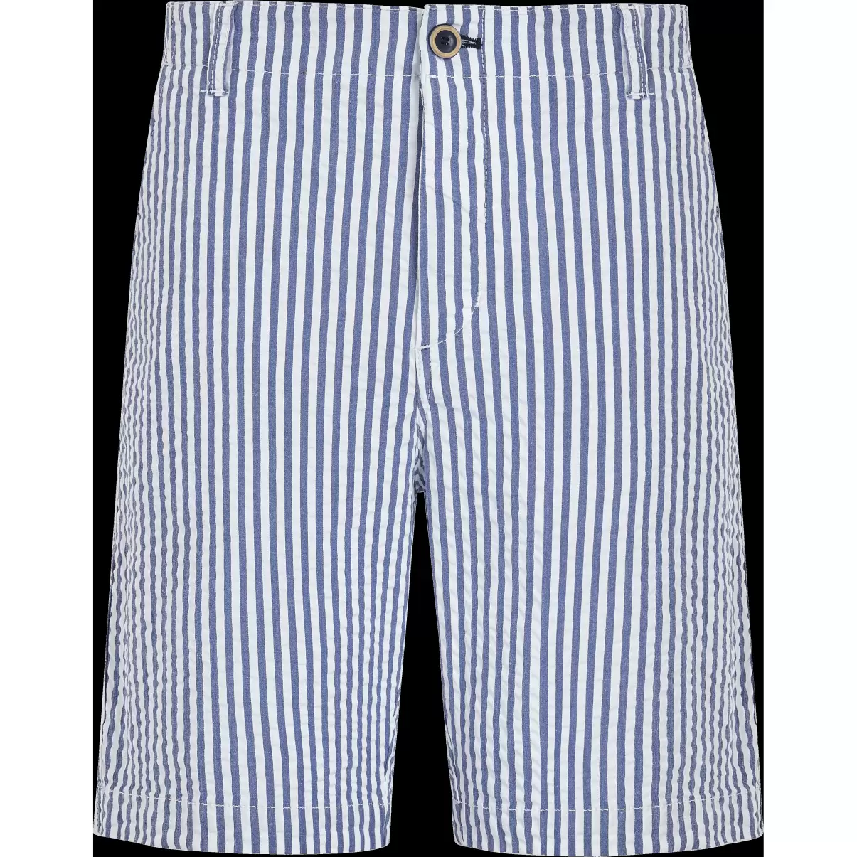 Jeans Blue / Blau Shorts Ultraleichte Seersucker Chino-Bermudashorts Für Herren Vilebrequin Rabattberechtigung Herren - 3