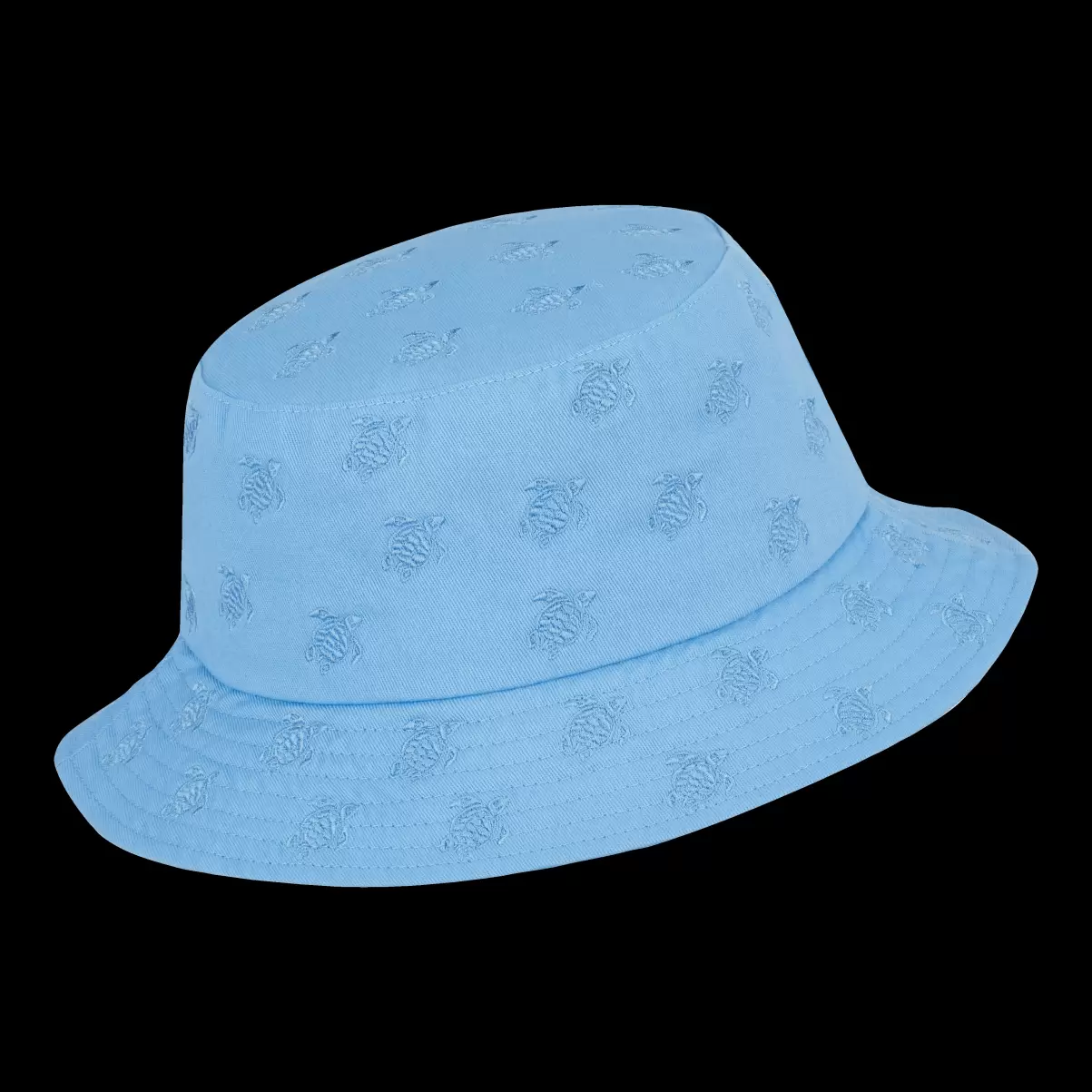 Garantie Embroidered Bucket Hat Tutles All Over Herren Vilebrequin Mützen Himmelblau / Blau - 2