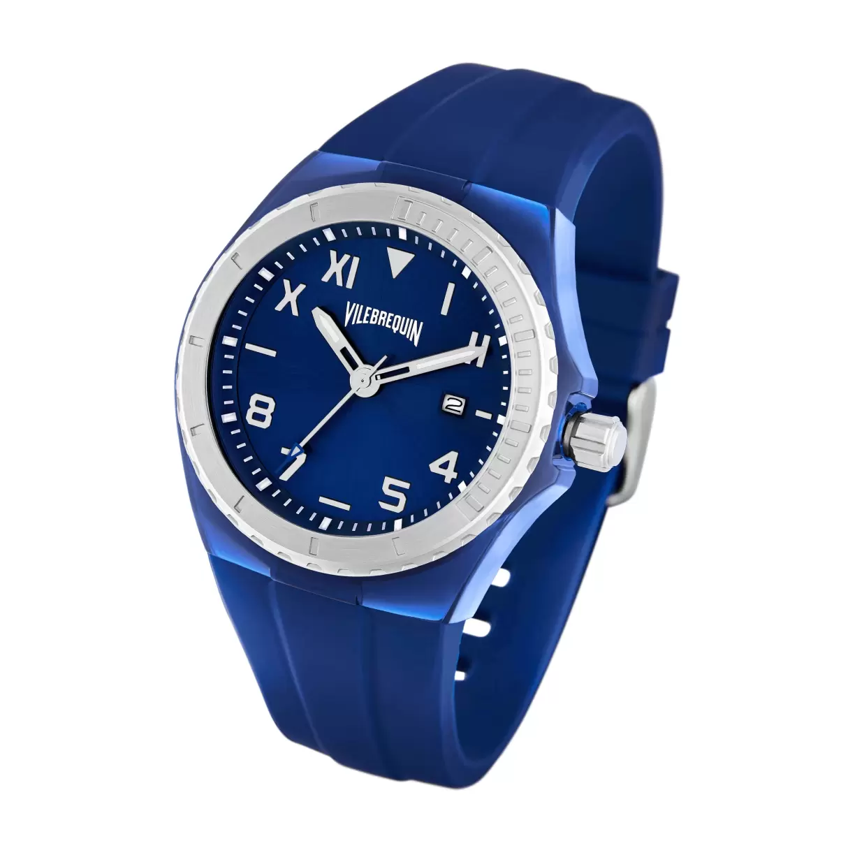 Silikonarmbanduhr Vilebrequin Herren Garantie Uhren Marineblau / Blau - 1