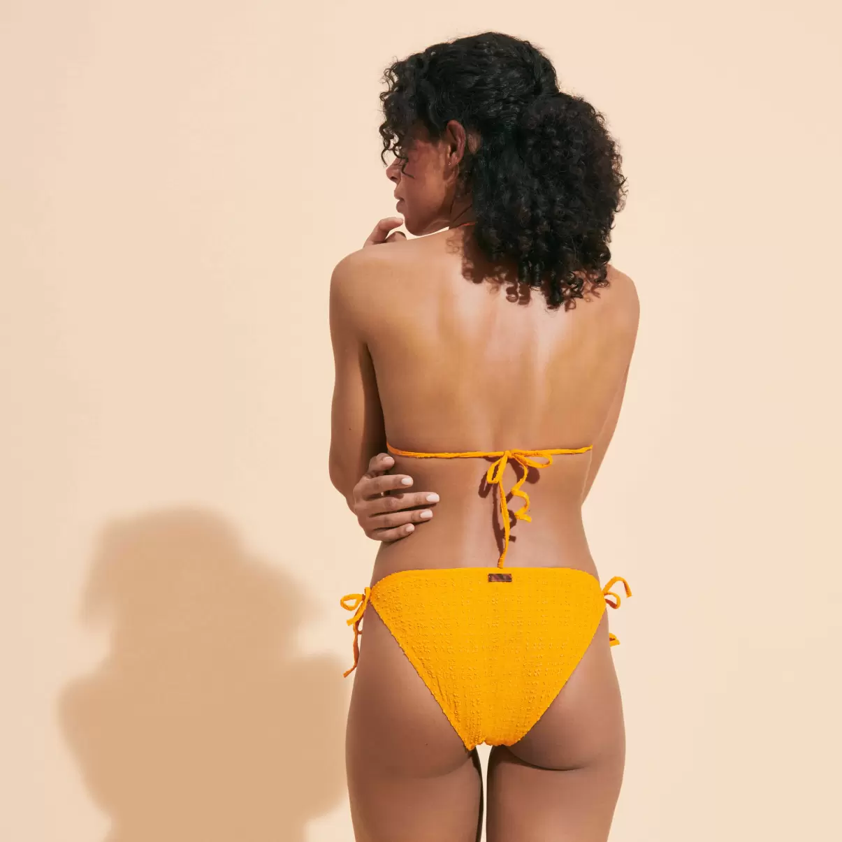 Kosten Plumetis Mini-Bikinihose Zum Binden Für Damen Vilebrequin Damen Karotte / Orange Bikini - 1
