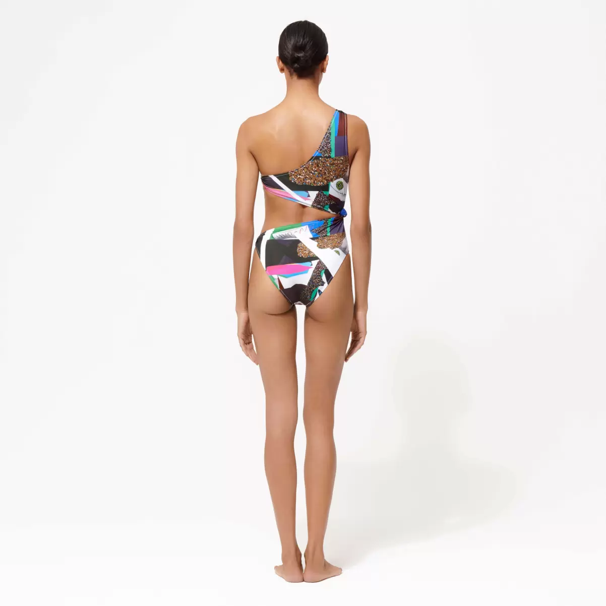 Produktzertifizierung Multicolor / Multi Séduction Asymmetrischer Badeanzug Für Damen - Vilebrequin X Deux Femmes Noires Damen Einteiler - 1