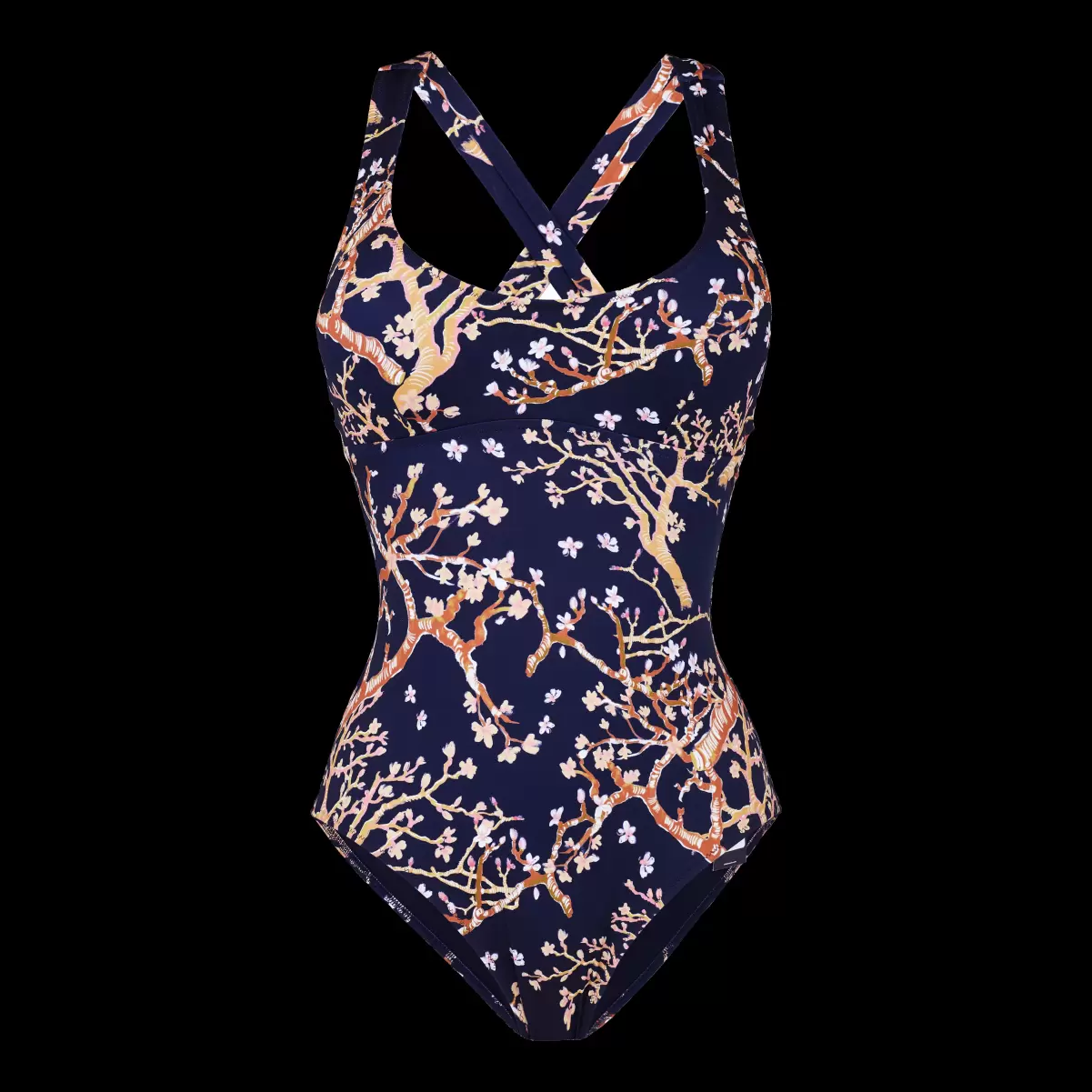 Sweet Blossom Badeanzug Für Damen Einteiler Marineblau / Blau Preisniveau Damen Vilebrequin - 3