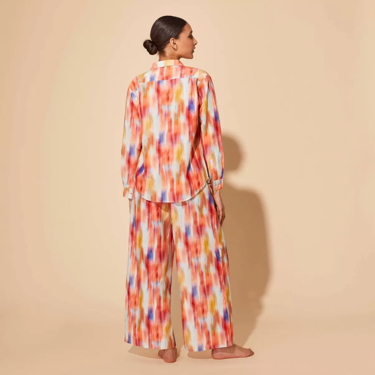 Vilebrequin Multicolor / Multi Hemden Damen Technologie Women Cotton And Silk Shirt Ikat Flowers - 1