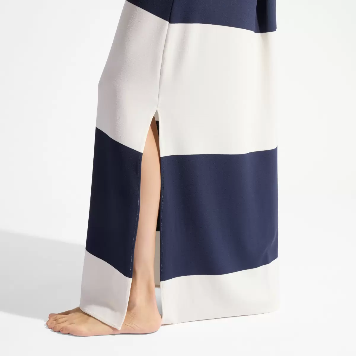 Damen Vilebrequin Women Viscose Jersey Maxi Striped Open-Back Dress Kunde Marineblau / Blau Kleider - 4