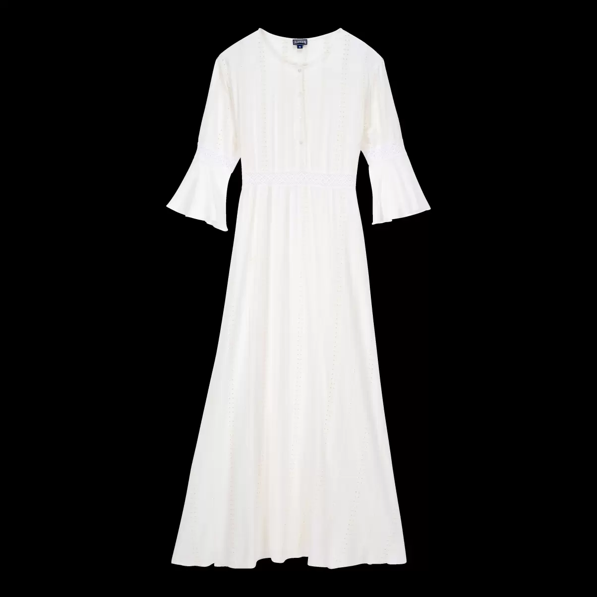 Chalk / Beige Qualität Broderie Anglaise Kleid Für Damen Damen Vilebrequin Kleider - 3