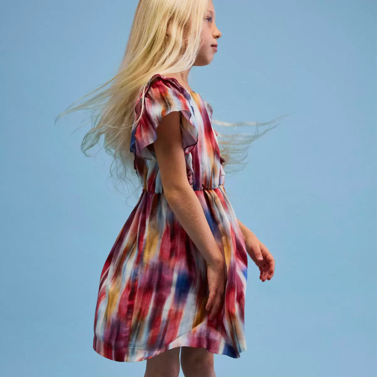Vilebrequin 2024 Kleider Ikat Viskosekleid Für Mädchen Mädchen Multicolor / Multi