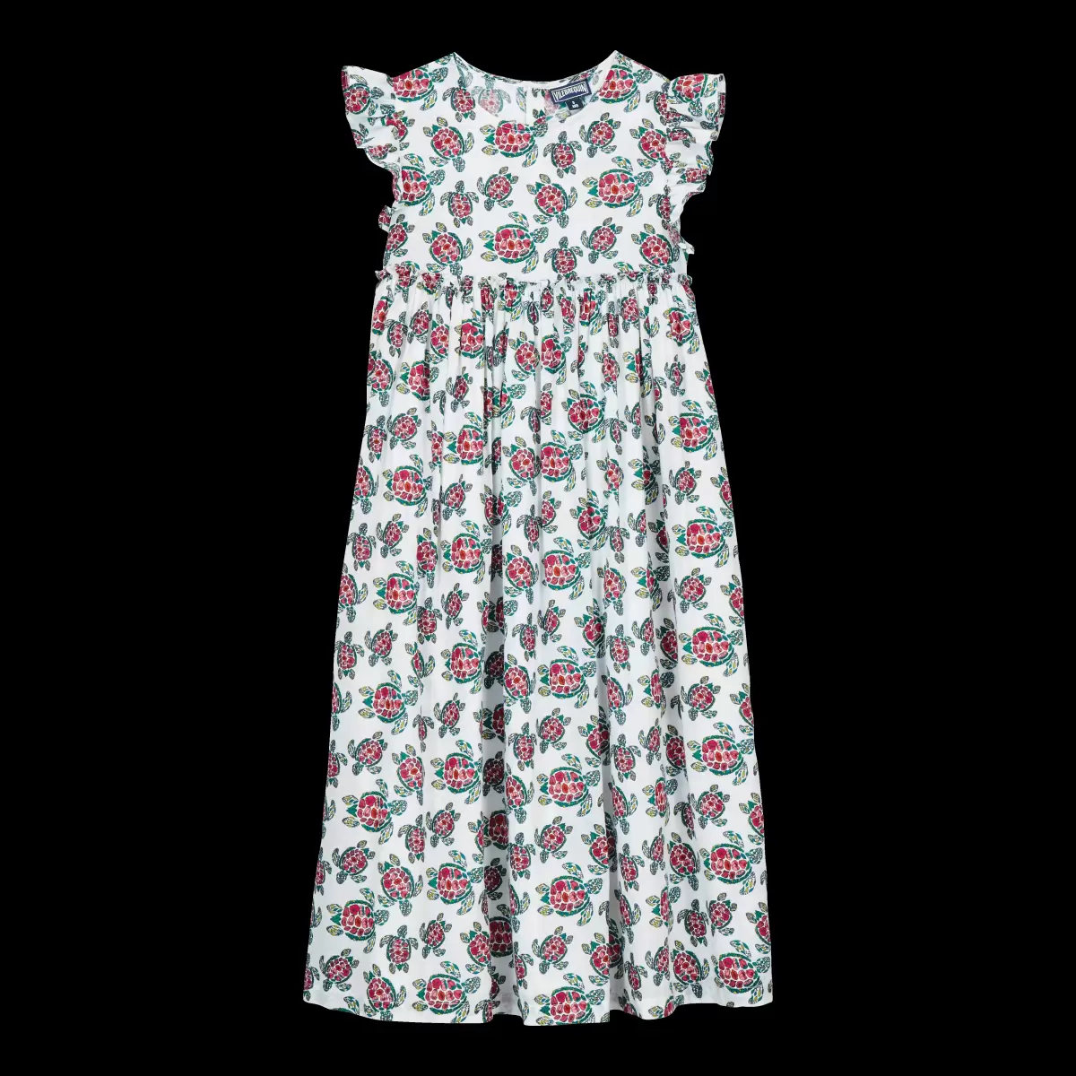 Vilebrequin Langes Provencal Turtle Kleid Für Mädchen Produkt Kleider Mädchen Weiss / Weiss - 2