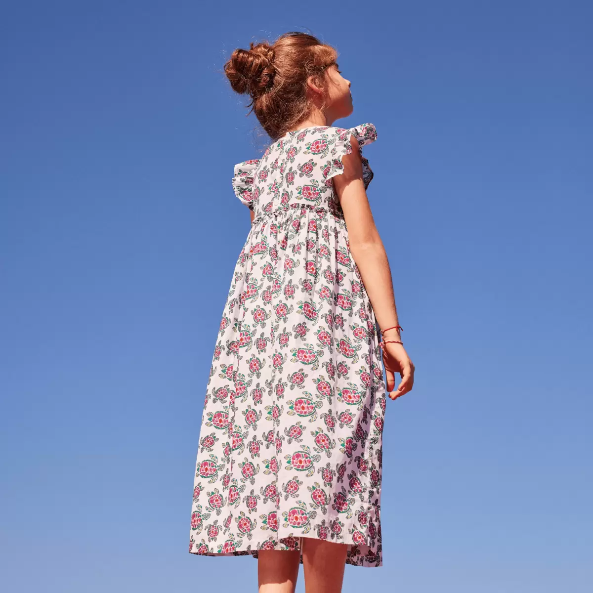 Vilebrequin Langes Provencal Turtle Kleid Für Mädchen Produkt Kleider Mädchen Weiss / Weiss - 4