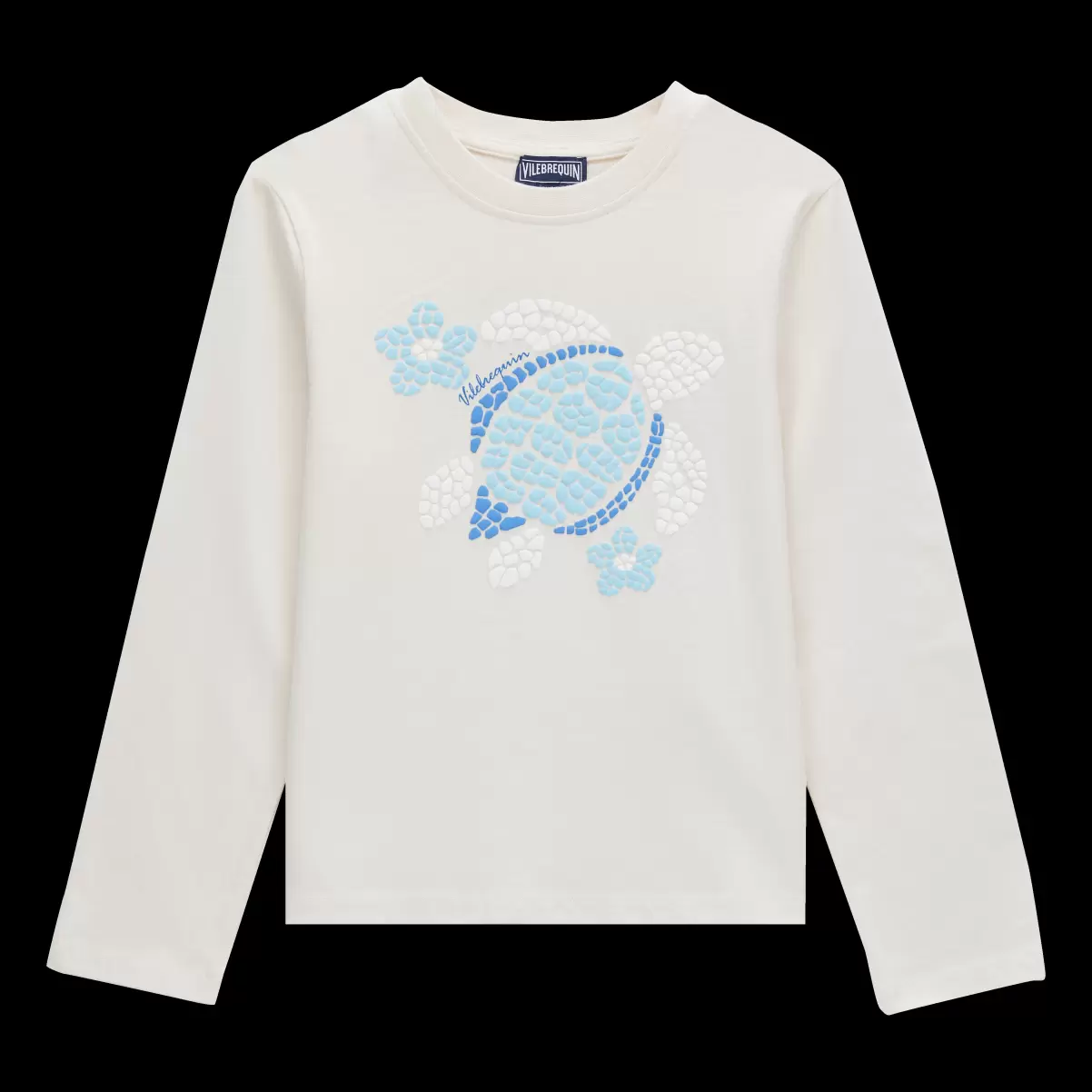 Vilebrequin Off White / Weiss Online-Shop T-Shirts T-Shirt Aus Baumwolle Mit Schildkröten- Und Blumen-Print Für Mädchen Mädchen - 2