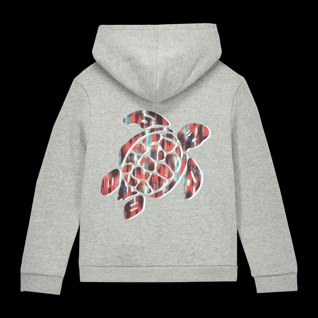 Vilebrequin Sweatshirts Mädchen Sonderrabatt Ikat Kapuzenjacke Für Mädchen Mit Schildkröten-Print Graumeliert / Grau - 3