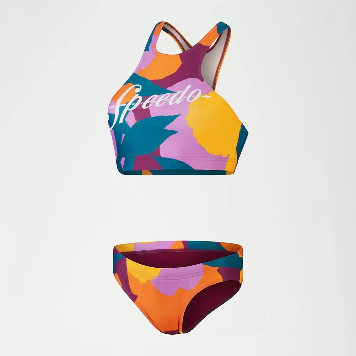 Bikinis & Tankinis Bedruckter Volleyball-Bikini Mit Logo Für Damen Türkis/Mango Speedo Damen - 3