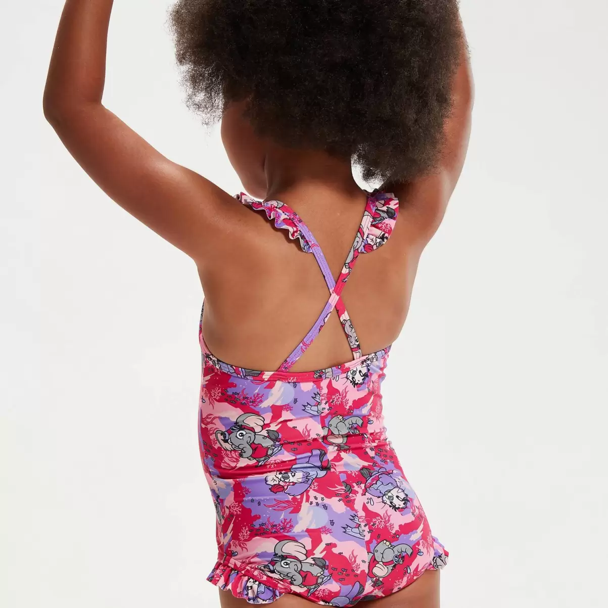 Schwimmlern-Rüschen-Badeanzug Mit Dünnen Trägern Für Mädchen Im Kleinkindalter Pink Speedo Mädchen Bademode Kinder - 4