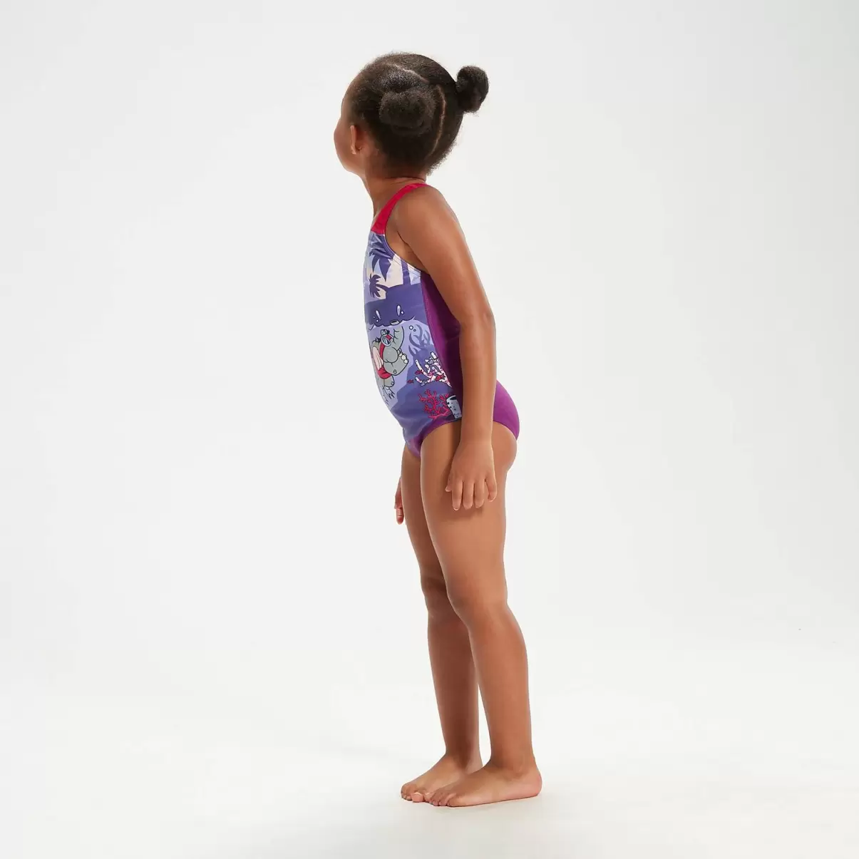 Kinder Speedo Schwimmlern-Kreuzrücken-Badeanzug Für Mädchen Im Kleinkindalter Violett Mädchen Bademode