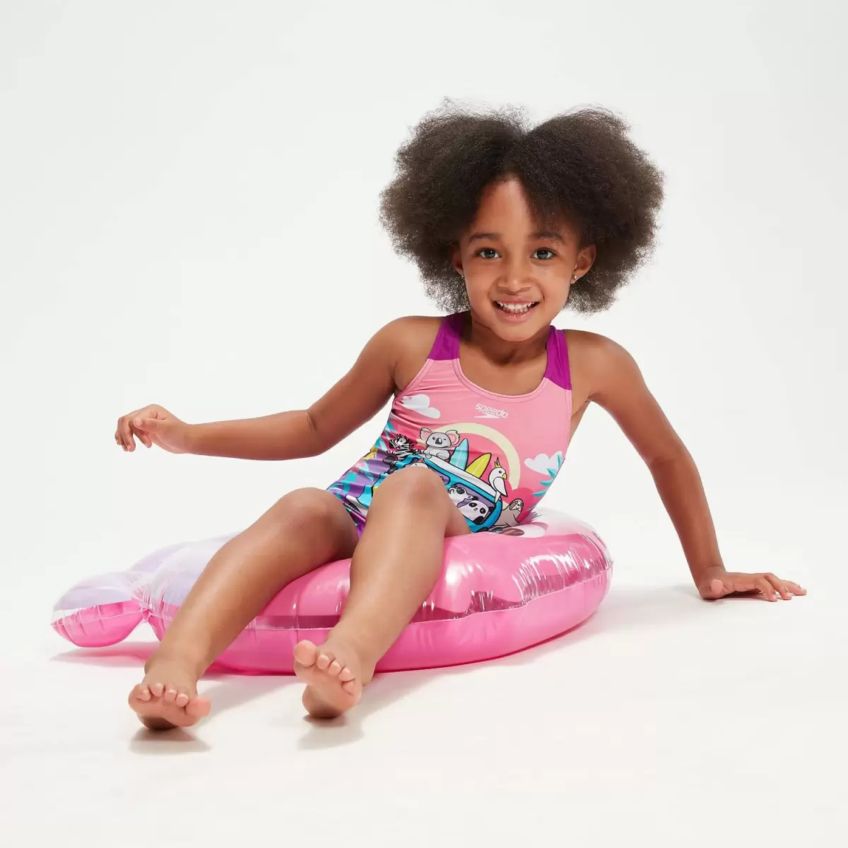 Kinder Bedruckter Badeanzug Für Mädchen Im Kleinkindalter Violett Mädchen Bademode Speedo - 2