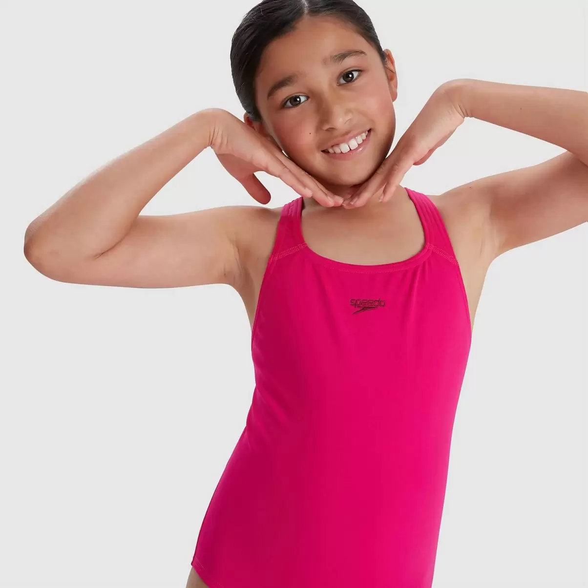 Kinder Mädchen Eco Endurance+ Medalist Badeanzug Pink Mädchen Bademode Speedo - 4