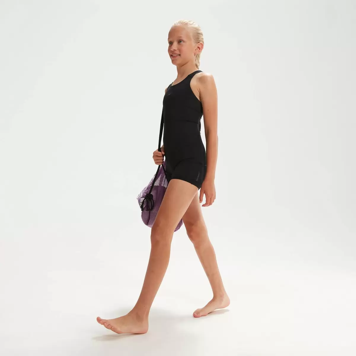 Kinder Mädchen Bademode Speedo Eco Endurance+ Schwimmanzug Für Mädchen Schwarz - 2