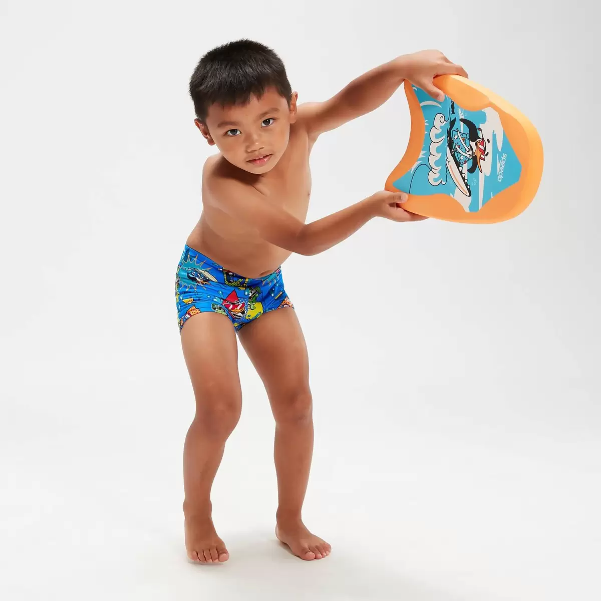 Speedo Kinder Schwimmlern- Aquashorts Für Jungen Im Kleinkindalter Blau/Gelb Jungs Bademode - 4