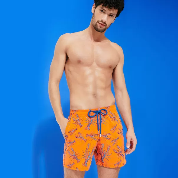 Mode Lobsters Badeshorts Mit Stickerei Für Herren – Limitierte Serie Stickerei Herren Tango / Orange Vilebrequin