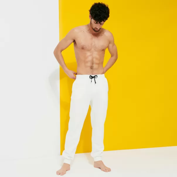 Vilebrequin Solid Jogginghose Aus Baumwolle Für Herren Herren Marke Hosen Off White / Weiss
