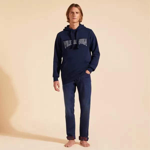 Vilebrequin Pullover Solid Sweatshirt Aus Baumwolle Für Herren Das Günstigste Herren Marineblau / Blau