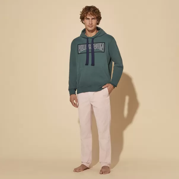 Pine / GrÜN Solid Sweatshirt Aus Baumwolle Für Herren Deutschland Pullover Herren Vilebrequin