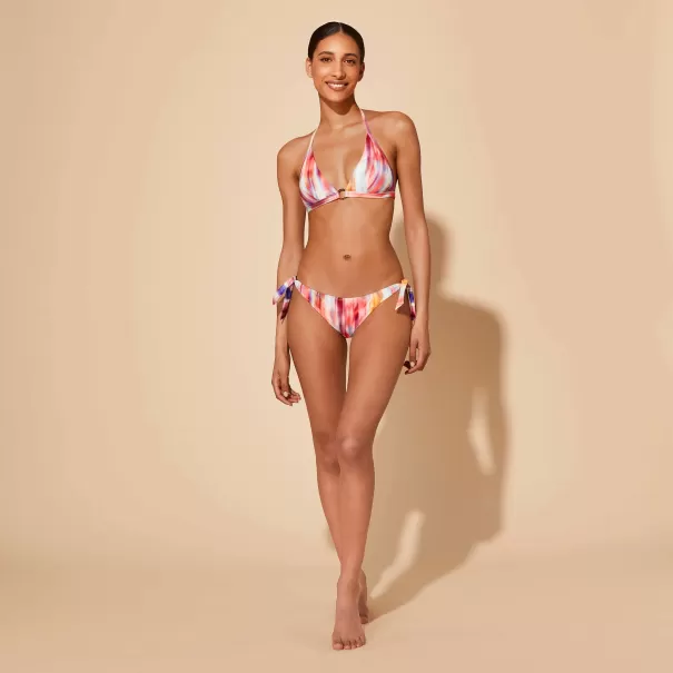 Bikini Damen Vilebrequin Kaufen Ikat Flowers Bikinihose Zum Seitlichen Binden Für Damen Multicolor / Multi