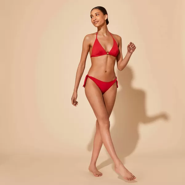 Plumetis Bikinihose Zum Seitlichen Binden Für Damen Vilebrequin Damen Moulin Rouge / Rot Marketing Bikini