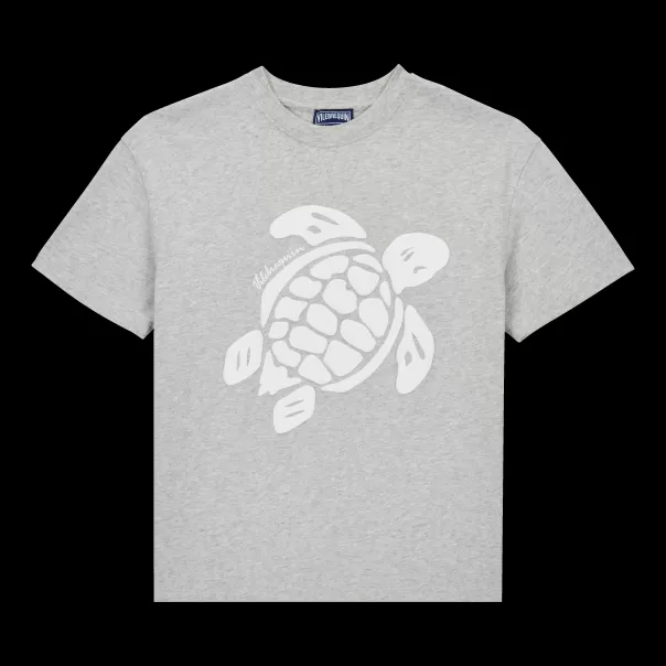 Jungen Vilebrequin T-Shirts Turtle T-Shirt Für Jungen Ausfahrt Graumeliert / Grau