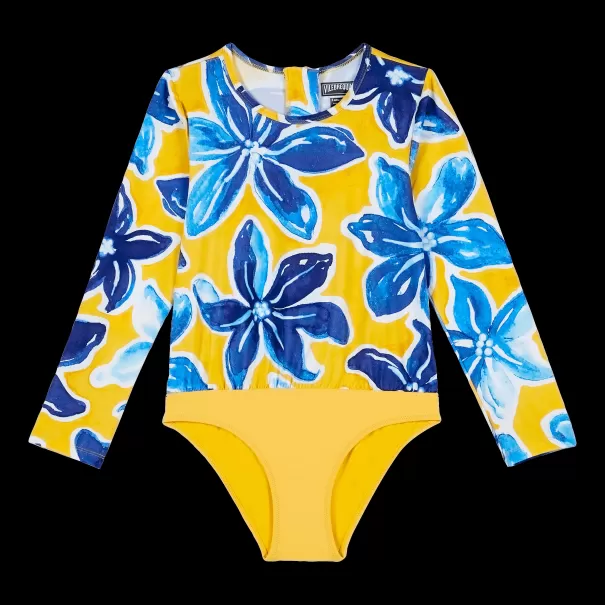 Preisangebot Badeanzug Vilebrequin Sonne / Gelb Mädchen Raiatea Rashguard Für Mädchen