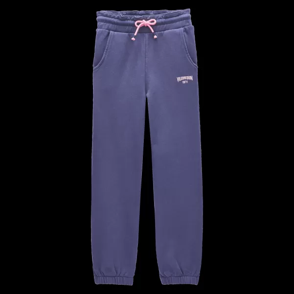 Zuverlässigkeit Marineblau / Blau Vilebrequin Pants Solid Jogginghose Aus Baumwolle Für Mädchen Mädchen