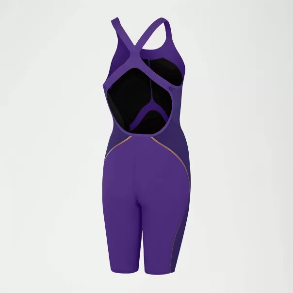 Damen Speedo Fastskin Lzr Pure Intent Schwimmanzug Mit Offenem Rücken Violett Für Damen Wettkampfanzüge