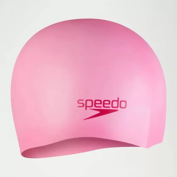 Schwimm Accessoires Einfache Geformte Silikonbadekappe Für Kinder Pink Speedo Damen