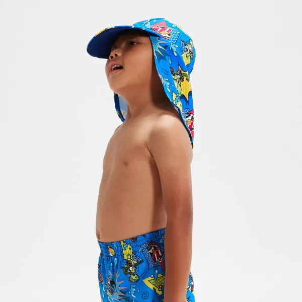 Speedo Damen Schwimm Accessoires Schwimmlern-Sonnenschutzhut Für Jungen Im Kleinkindalter Blau