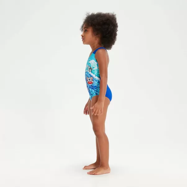 Mädchen Bademode Bedruckter Badeanzug Für Mädchen Im Kleinkindalter Blau Kinder Speedo